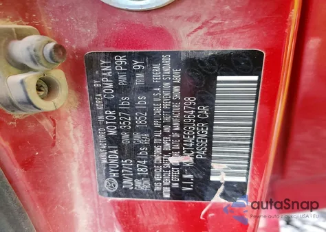 2016 Hyundai Accent Se z USA, uszkodzony, nr VIN KMHCT4AE6GU964798